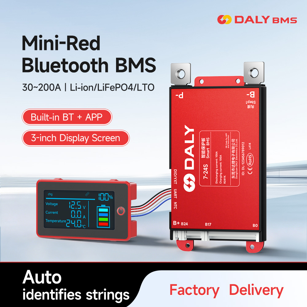 Daly Smart 3 polegadas LCD BMS - Smart Bms 24S 200A Bluetooth Lifepo4 avaliação e preço