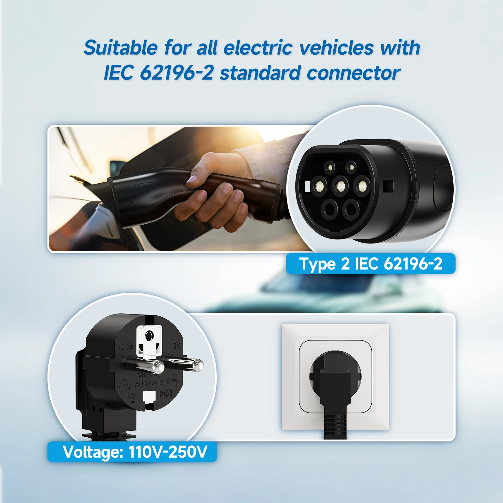 Carregador Portátil para Veícu - Type 2 Portable Ev Charger 11Kw Cee avaliação e preço
